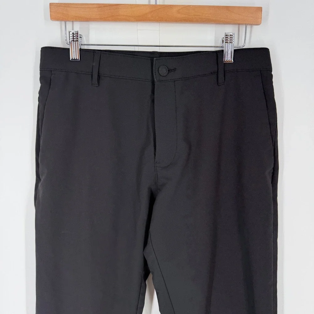 Banana Republic Mens‎ Black Chino Pants Size 32x32 Straight Fit Polyester